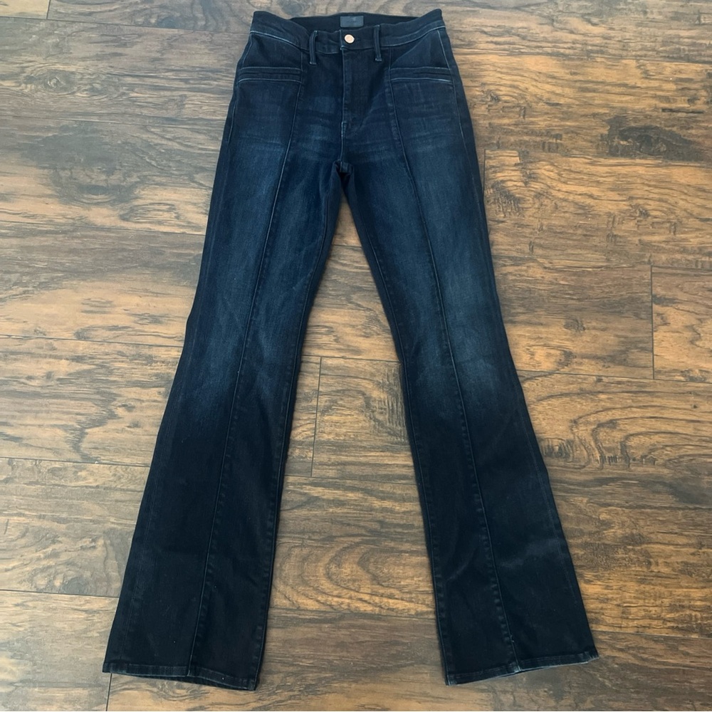 MOTHER Dark Blue Flare Jeans The Slant Drama 29